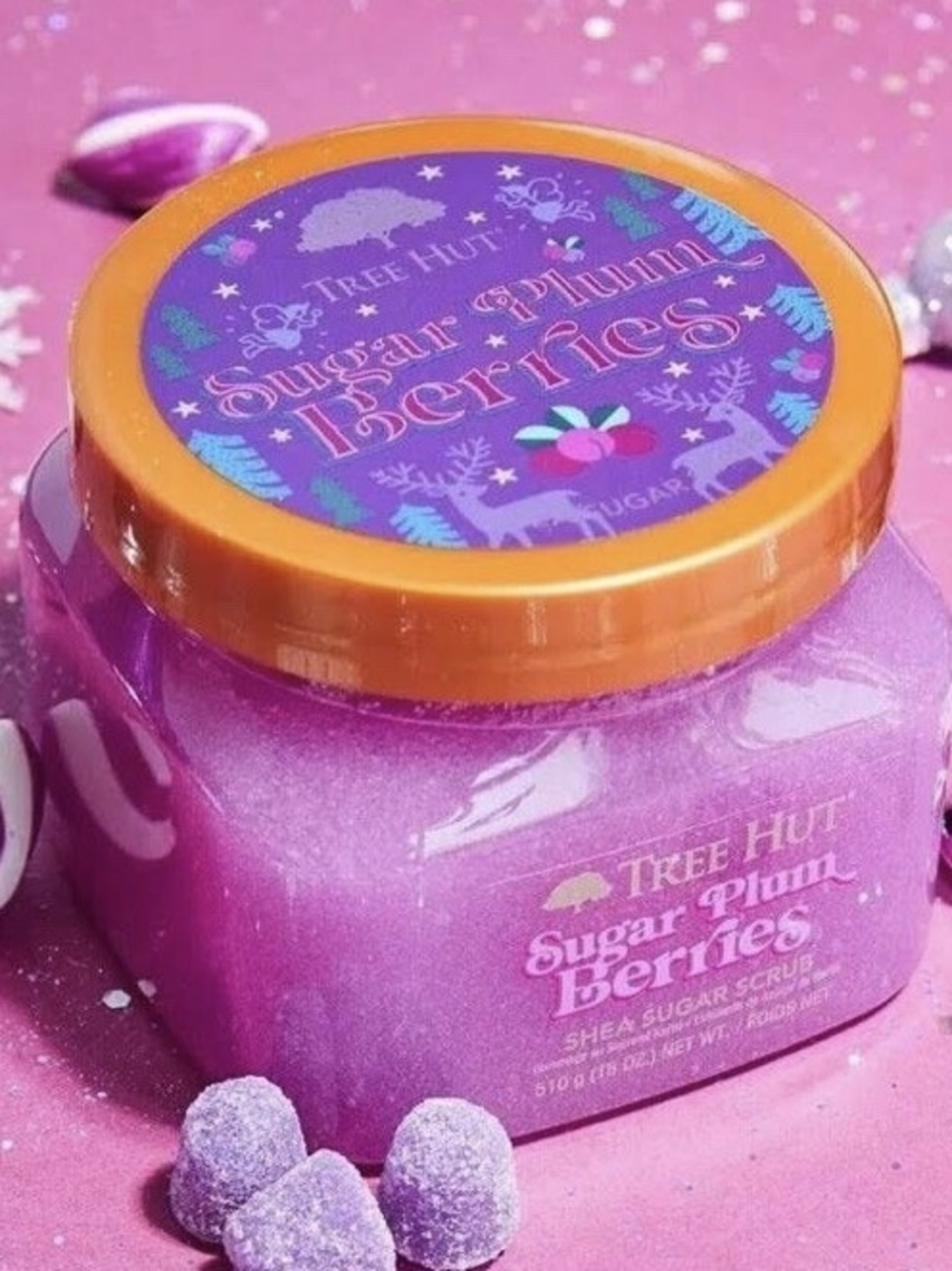 Tree Hut Sugar Plum Berries Shea Sugar Scrub - Purple